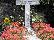 English: Grave of Audrey Hepburn in Tolochenaz, Switzerland.