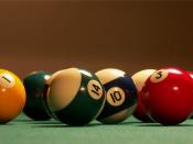 English: Close-up picture of billiard balls