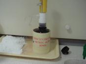English: Photo taken by me of nitric acid in a UWA chem lab. All own work, public domain.