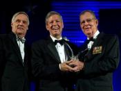 Chancellor Ballard accepting the 2010 Secretary of Defense Employer Support Freedom Award
