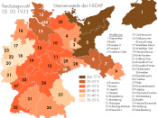 NSDAP election results of 1933 in Germany's constituencies
