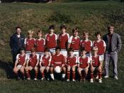 Fall 1985 Junior Red Soccer Team.