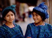 Young women on the marketplace of Chichicastenango, Guatemala 1996