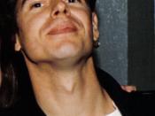 Paul Hester of Crowded House, outside Wolfgang's (nightclub) in San Francisco, California