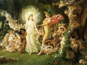 Study for The Quarrel of Oberon and Titania by Noel Paton: fairies in Shakespeare