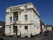 English: To let This Leamington office block is to let - another sign of the economic recession?
