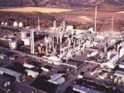 The McMahon natural gas processing plant in Taylor, British Columbia, Canada. on