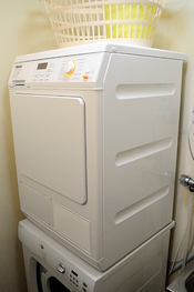 English: A Miele T8627WP heat pump clothes dryer.