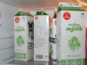 English: Cow's milk in Sweden.