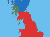 English: Map Gaels Brythons Picts GB