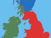 English: A map showing the approximate areas where the Gaelic (green), Brythonic (red) and Pictish (blue) languages were spoken during the 5th century CE; the period between the Roman withdrawal and the founding of Anglo-Saxon kingdoms.