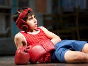 English: Picture of Cesar Corrales from the Boxing scene in the Chicago production of Billy Elliot the Musical.