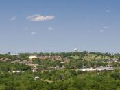 Photograph of Ada, Oklahoma taken from the 6th floor balcony of Pre-Paid Legal Services, Inc. home office.