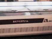 Morinaga Ice cream frozen case. Angel mark to now desgin.