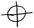 A symbol used as a logo by the Zodiac Killer.