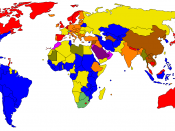 World's states coloured by form in government as of 2006