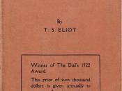 First American edition of T.S. Eliot's The Waste Land