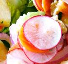 English: A close up of a fresh raw food dish