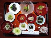 A vegetarian dinner at a Japanese Buddhist temple