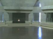English: A panoramic view of the Hall of Remembrance at the United States Holocaust Memorial Museum