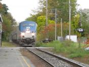 Amtrak arrives at Windsor, Vermont