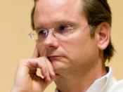 English: 3:4 Portrait crop featuring Lawrence Lessig