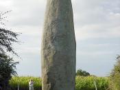 English: The large menhir in the Dol-de-Bretagne commune of Ille-et-Vilaine, Brittany, France.