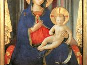 Madonna of humility by Fra Angelico, c. 1430.
