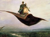 The Flying Carpet by Viktor Vasnetsov (1880). Oil, canvas.