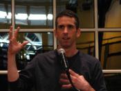 English: Dan Savage speaking at IWU as part of Gender Issues Week. Photo by soundfromwayout