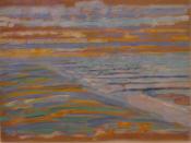 Piet Mondrian, View from the Dunes with Beach and Piers, Domburg, oil and pencil on cardboard, 1909, Museum of Modern Art, New York City