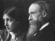 English: Virginia Woolf with her father, Sir Leslie Stephen (1832-1904)