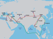 Map of Marco Polo's travels.