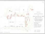 Map of the Battle at Leetown, Pea Ridge Arkansas