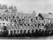 Civilian Conservation Corps officers and men