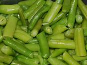 English: Cut Green Beans Español: Habichuelas o ejotes, preparados y listos para servir