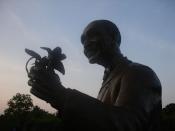 A monument in Busch Gardens, St. Louis, MO erected in honor of George Washington Carver