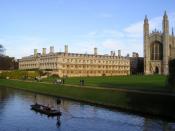 The University of Cambridge is an institute of higher learning in the United Kingdom
