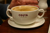 English: Cup of Costa coffee.