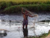 A fisherman in rural Kerala