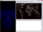 English: Screenshot of SHARP AI interacting with the Darknet network.