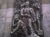 Ghetto fighters memorial in Warsaw build in 1948, sculpturer: Natan Rappaport