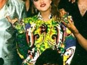 English: Madonna during The Virgin Tour of 1985.