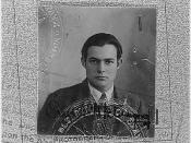 Ernest Hemingway 1923 Passport Photograph, 1923