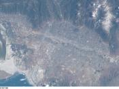 Photo taken by NASA of Salt Lake City, Utah. North is to the left of the photo.