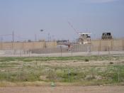 English: Photo of the front gate of the Abu Ghraib prison taken by in March 2004 Category:United States Marine Corps images Category:Images of prisons