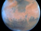 Polar Ice Cap on Mars, seen by the Hubble Telescope