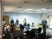English: Headstrong executive leadership and management at MGDC presscon