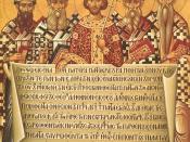 Icon depicting the First Council of Nicaea.