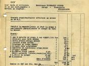 English: invoice between the plant Minerva and customer Blommaert in Nederbrakel. (engine 20 HP P.L.)